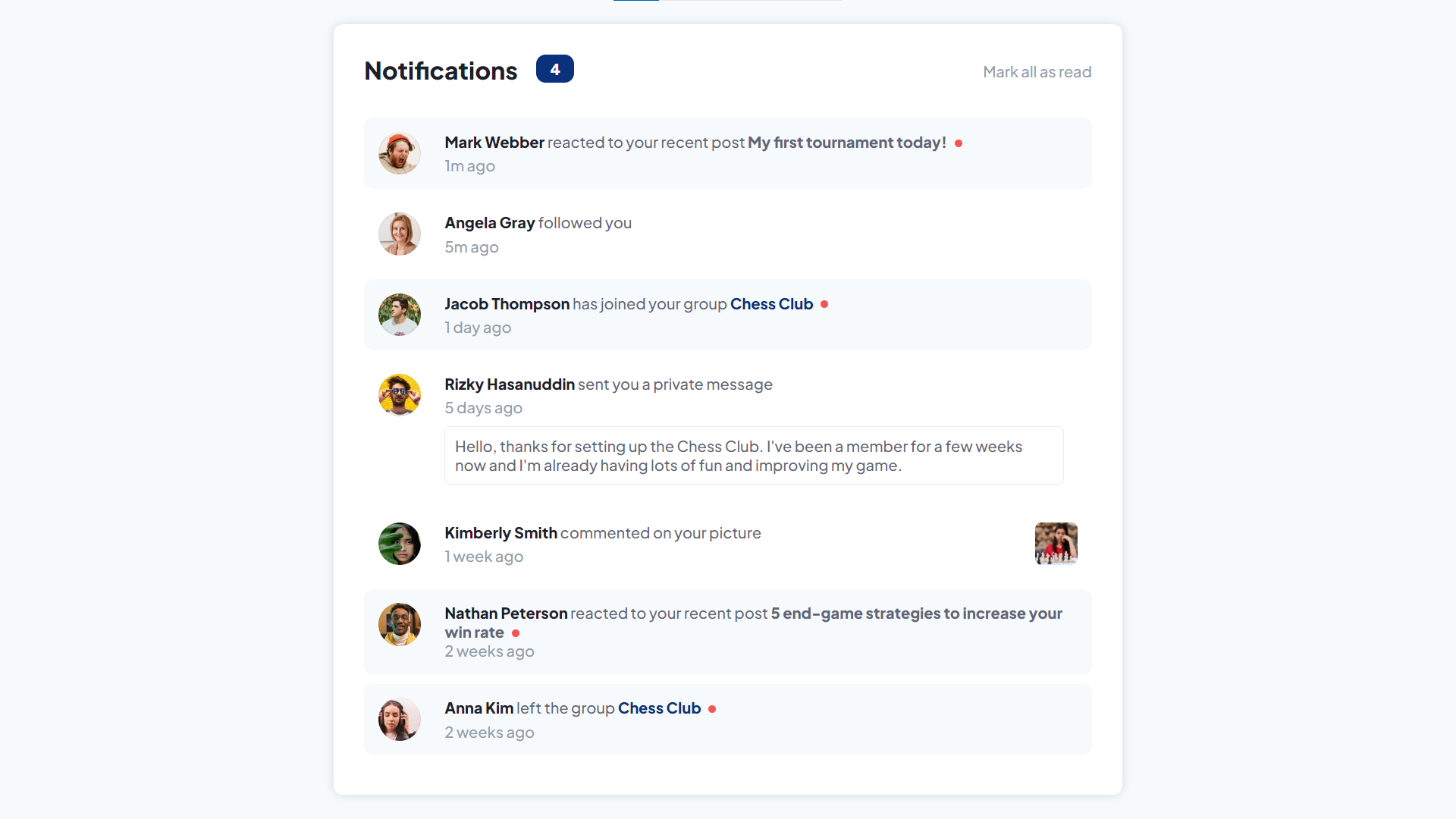 norification page